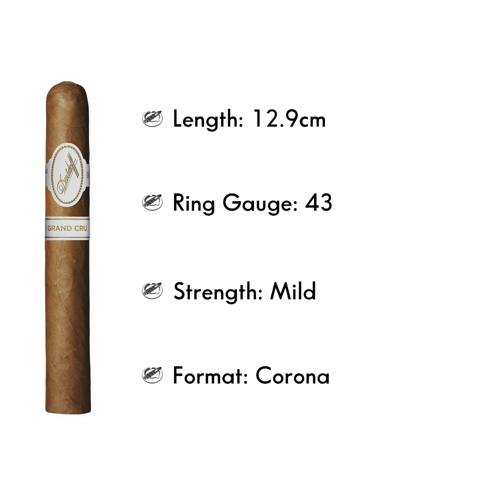 DAVIDOFF GRAND CRU NO. 3 (5/PACK) - PACK OF 3