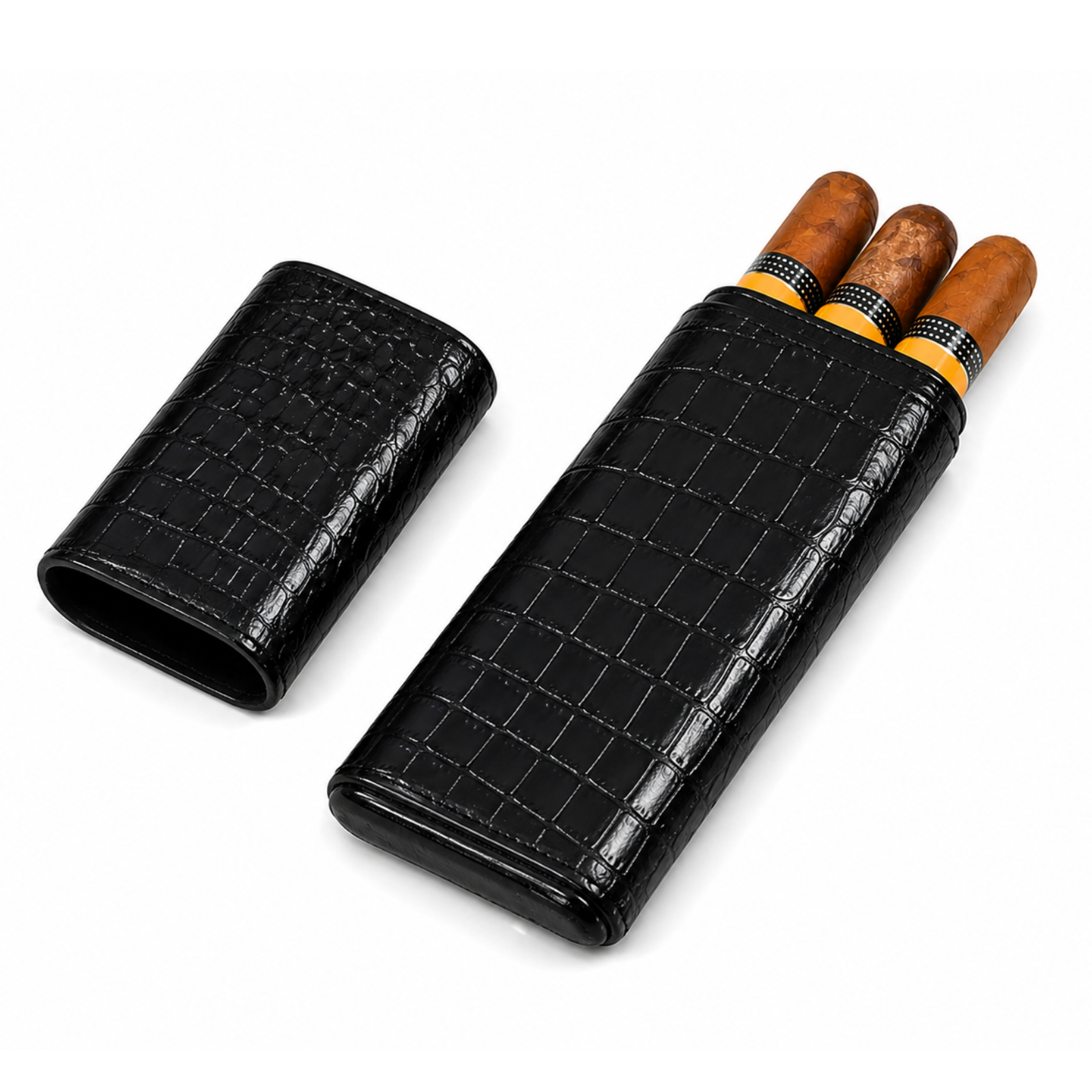 Sikarlan 3CT Holder Crocodile Leather