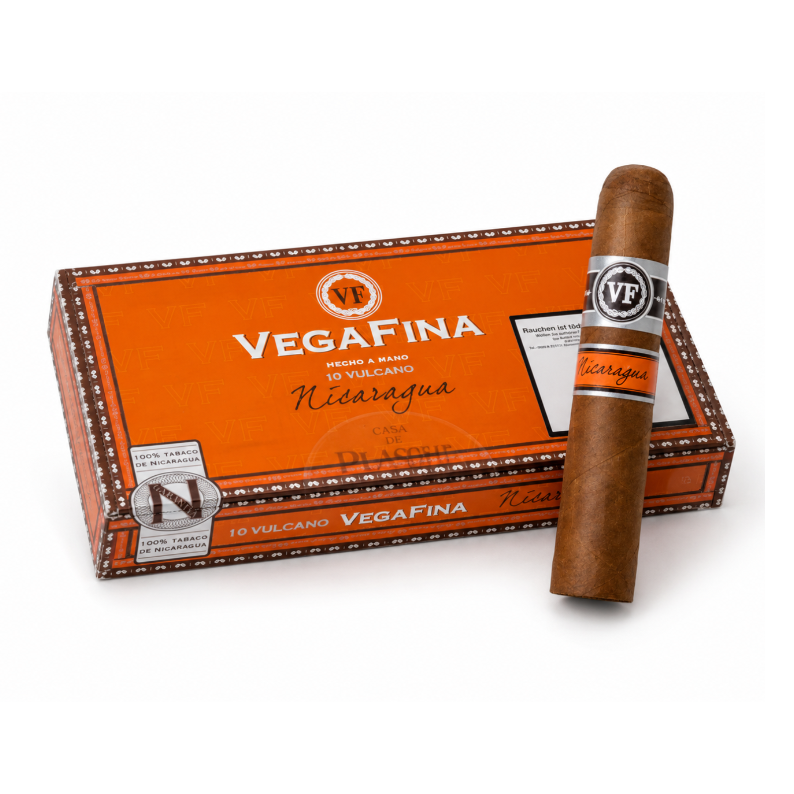 VegaFina Nicaragua Vulcano - 10 Cigars (Pack Of 10)