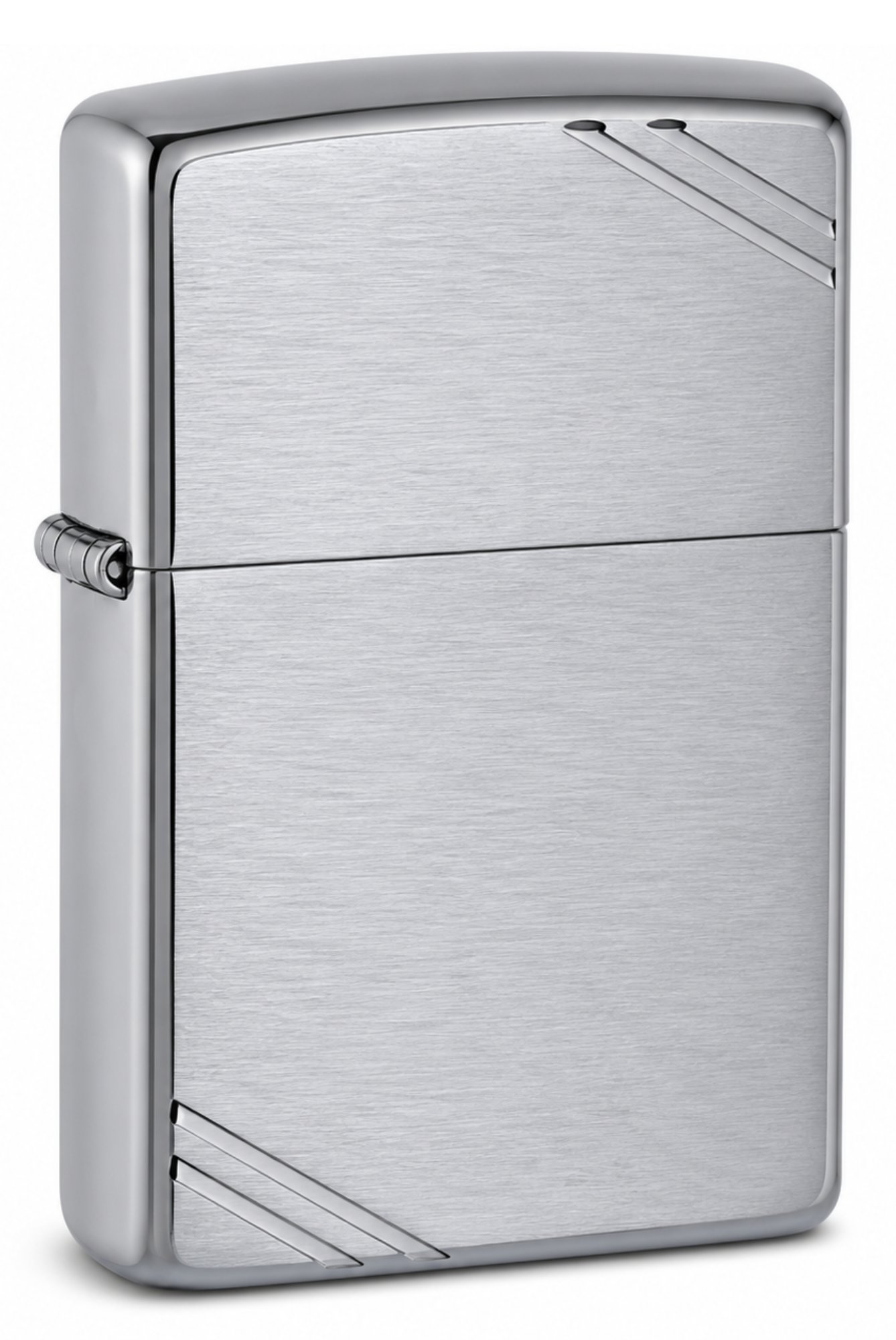 Classic Street Chrome with Slashes Windproof Lighter