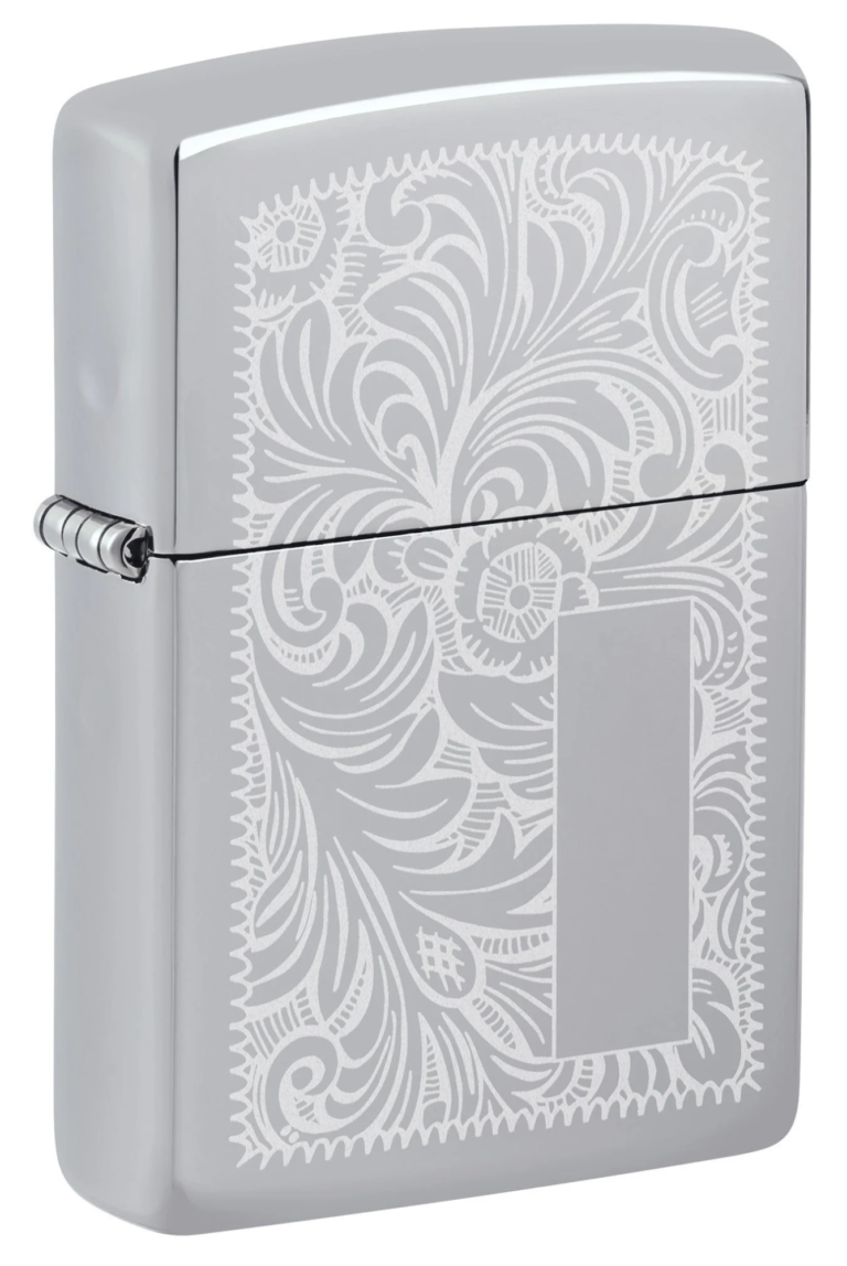 High Polish Chrome Venetian Windproof Lighter