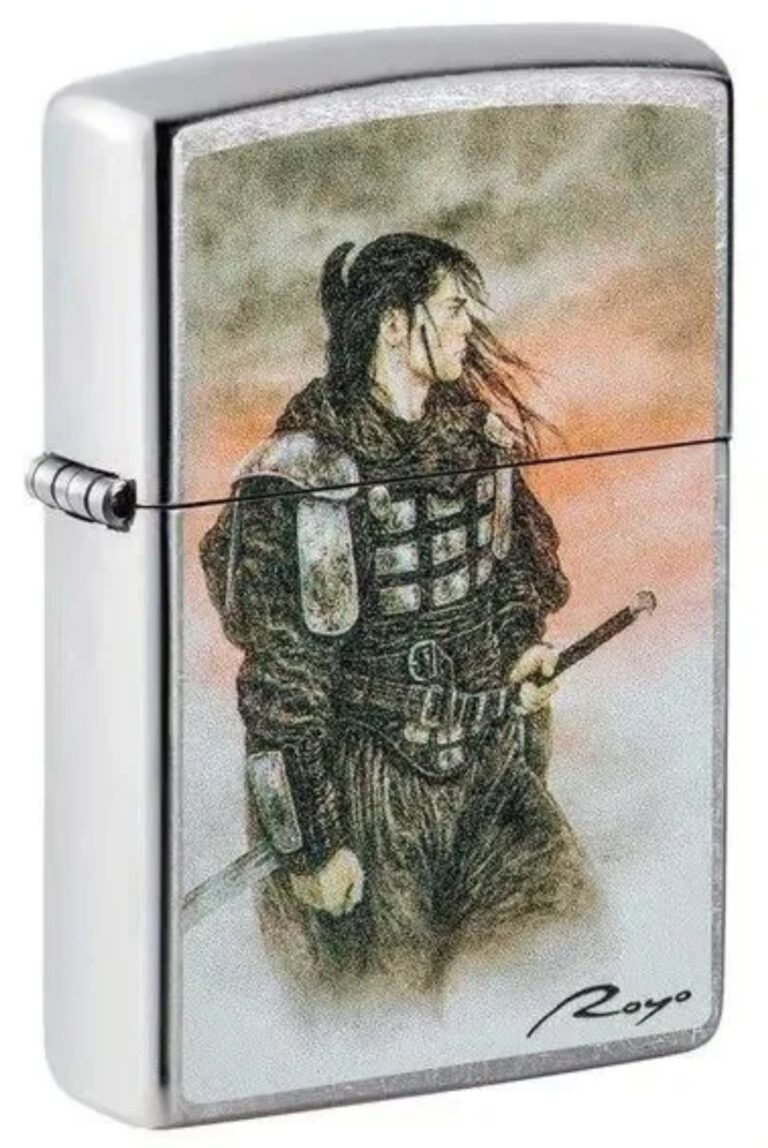 Luis Royo Design Street Chrome Windproof Lighter (Touch of Ice / Samurai / Spirit / Warrior)