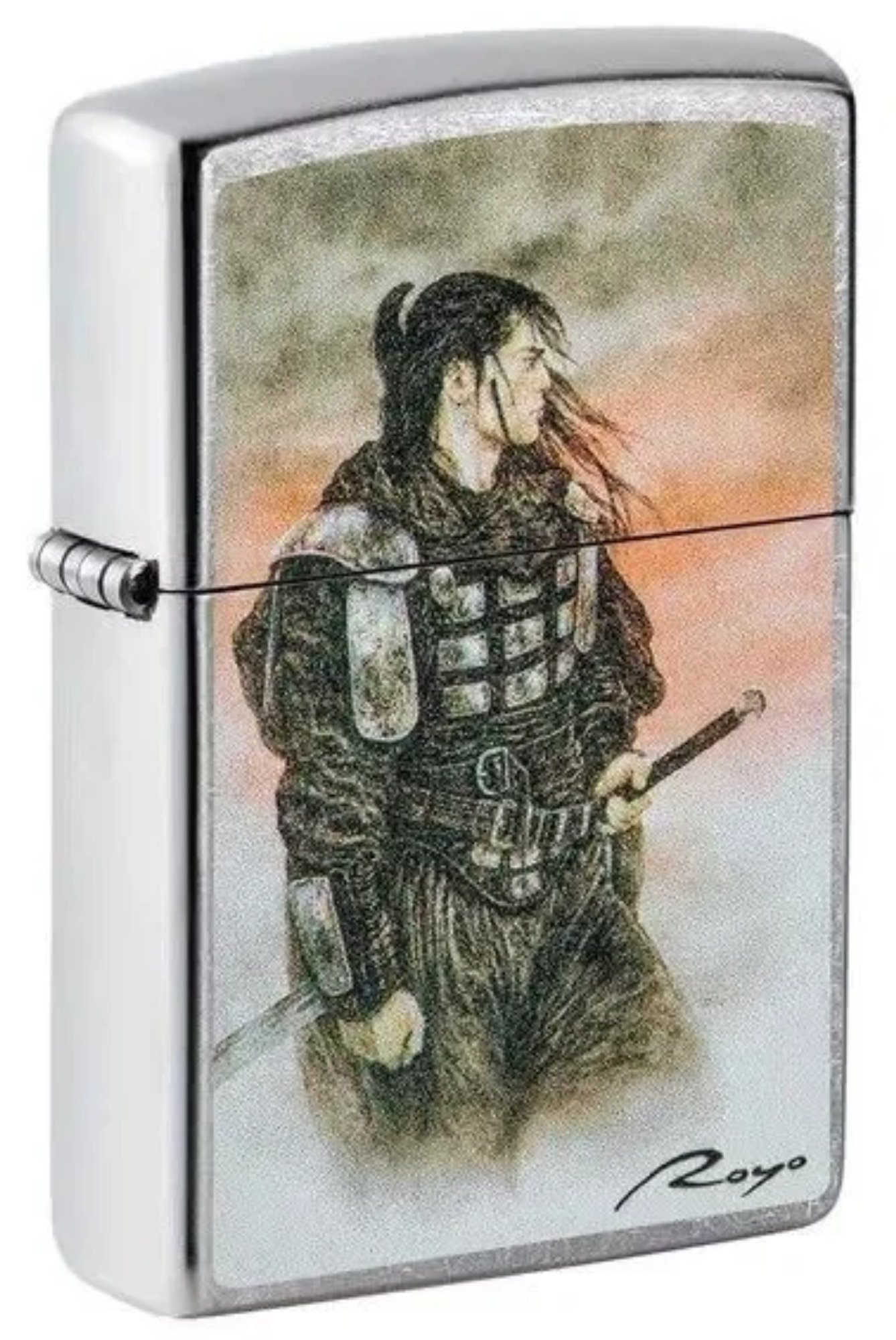 Luis Royo Design Street Chrome Windproof Lighter (Touch of Ice / Samurai / Spirit / Warrior)