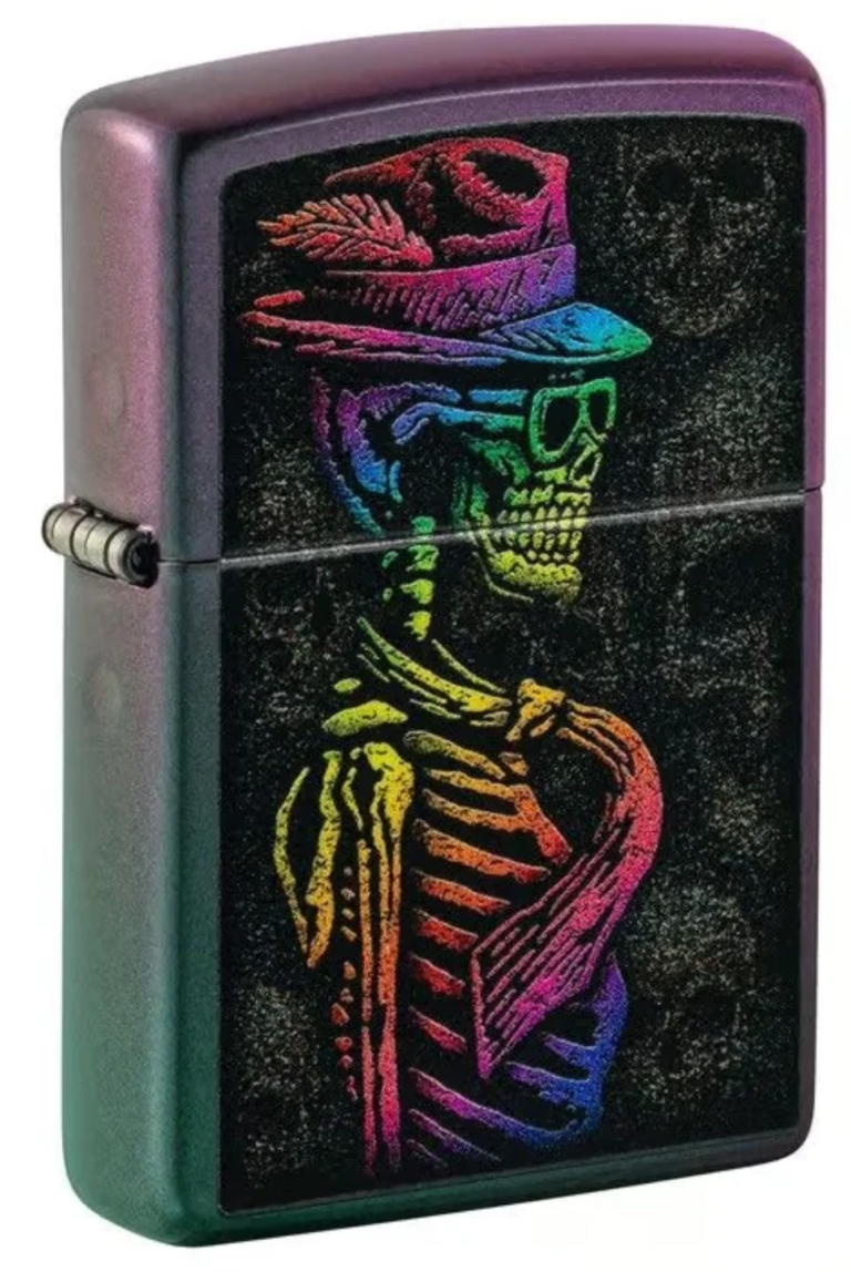 Skull Design Windproof Lighter (Black Matte or Iron Stone)