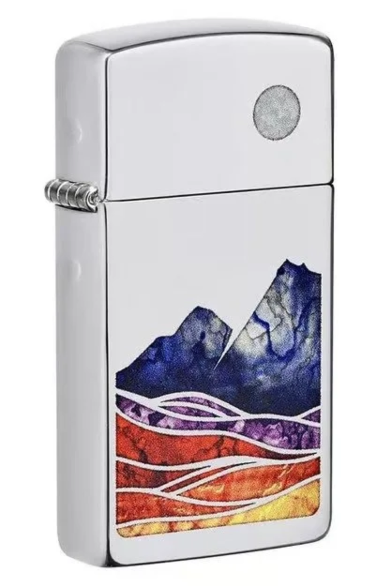 Slim Landscape Design Windproof Lighter