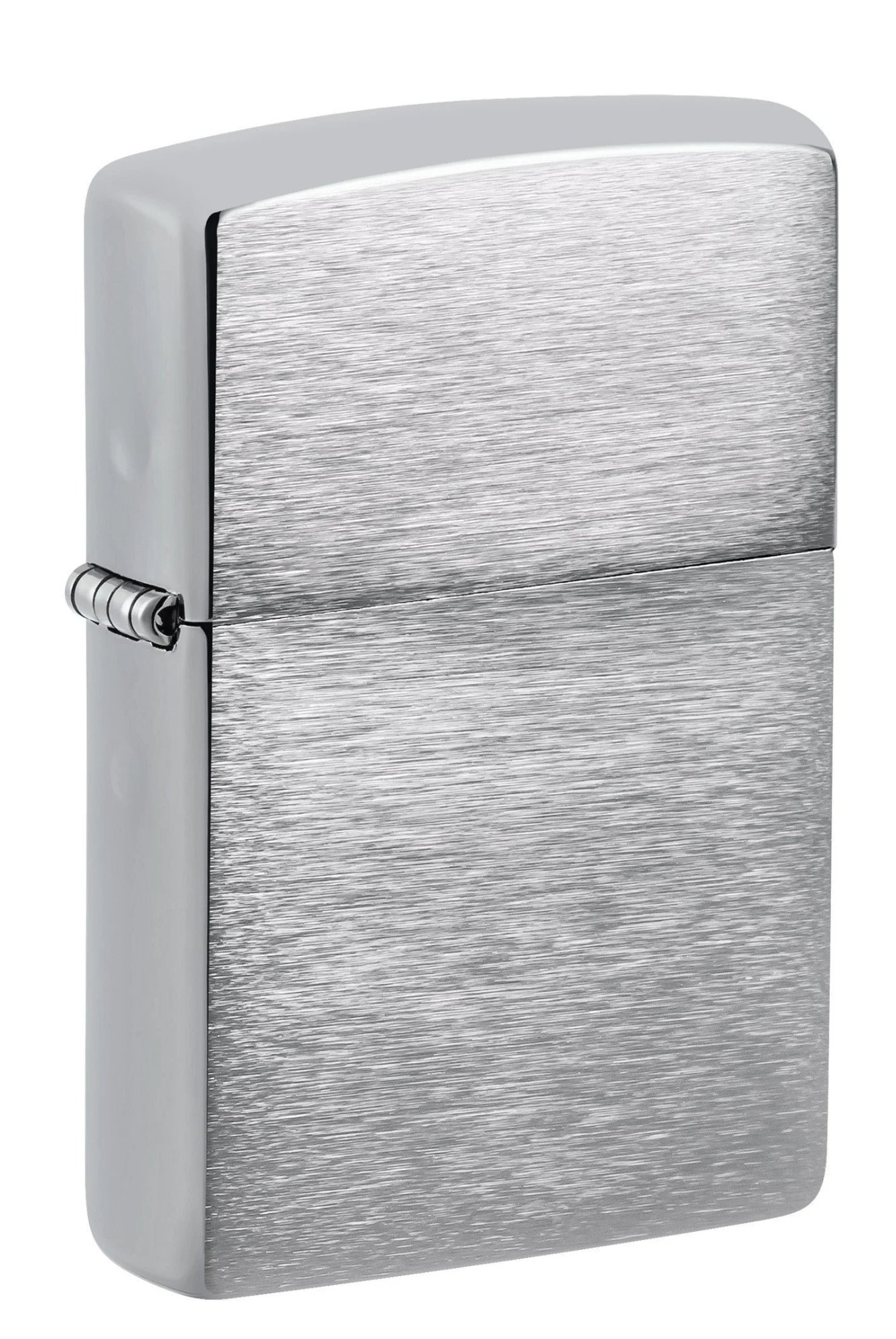 Vintage Brushed Chrome Without Slashes Windproof Lighter