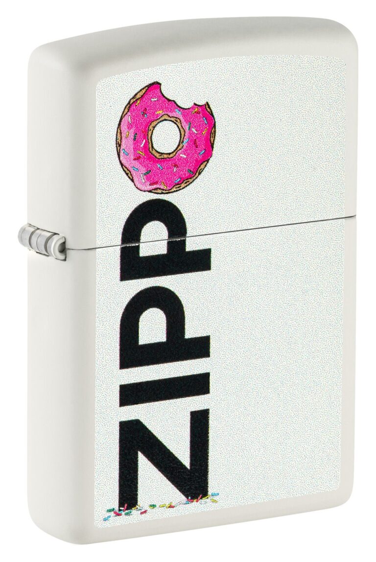 Zippo Design Color Image White Matte Windproof Lighter