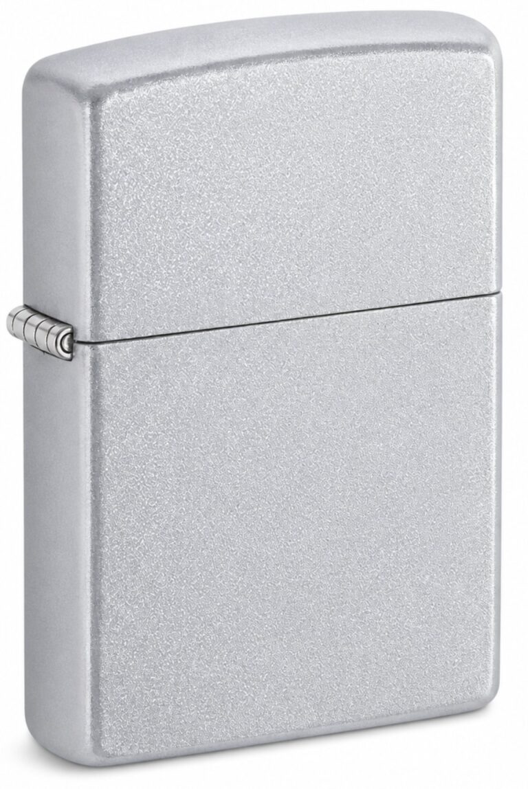 Zippo Design Satin Chrome Windproof Lighter