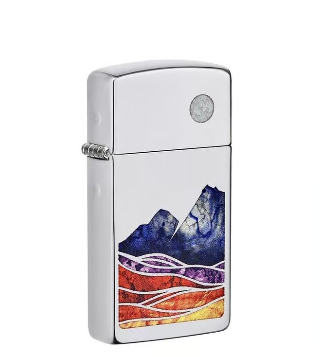 Slim Landscape Design Windproof Lighter