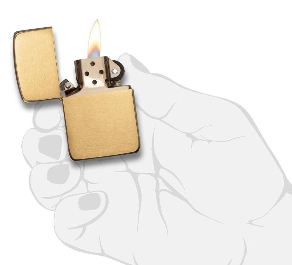1941 Replica Brushed Brass Windproof Lighter