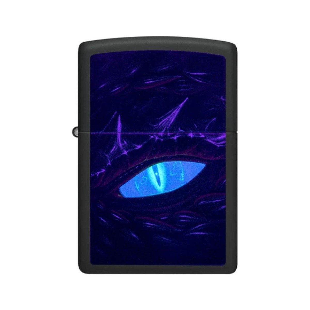 Glowing Dragon Eye Black Matte Windproof Lighter