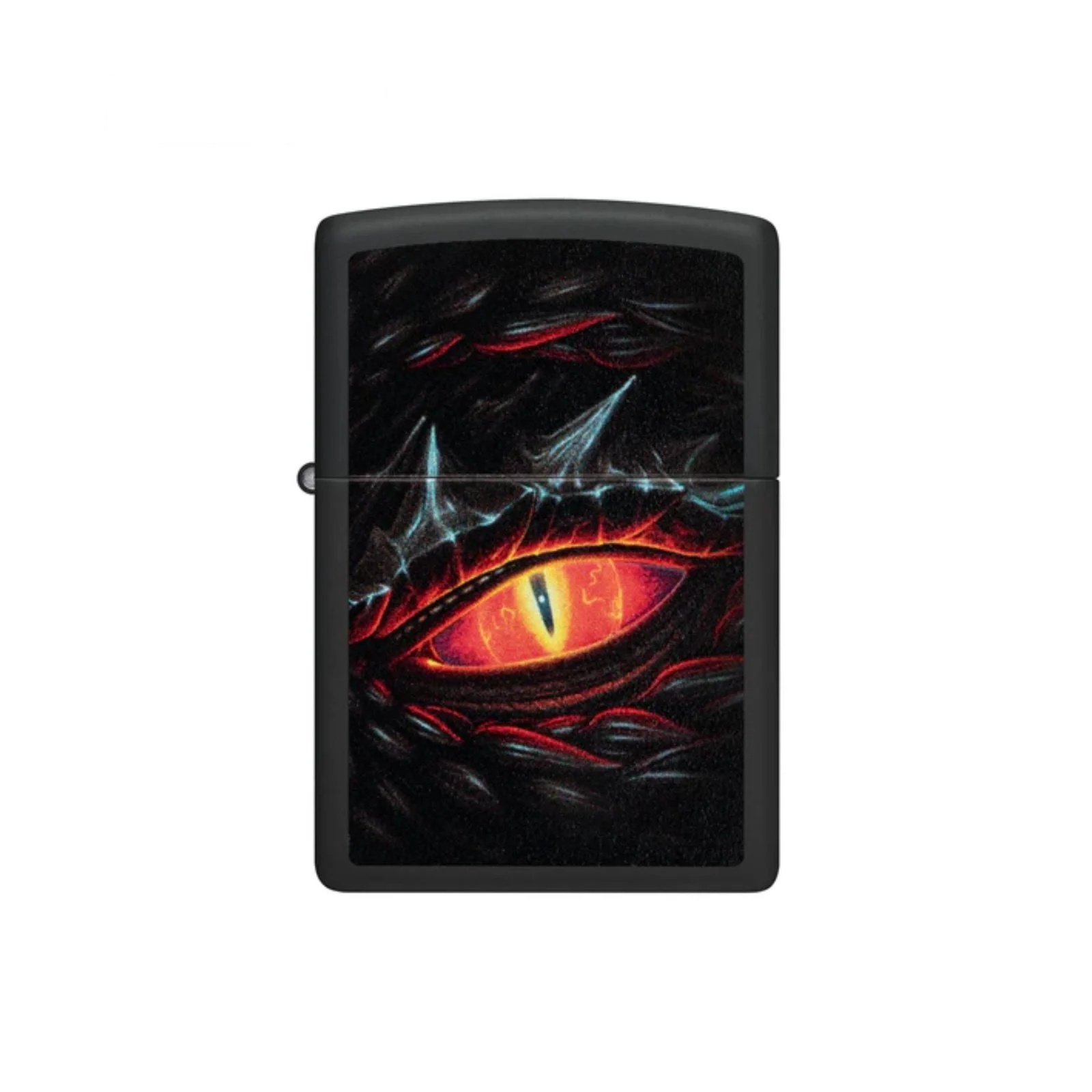 Glowing Dragon Eye Black Matte Windproof Lighter