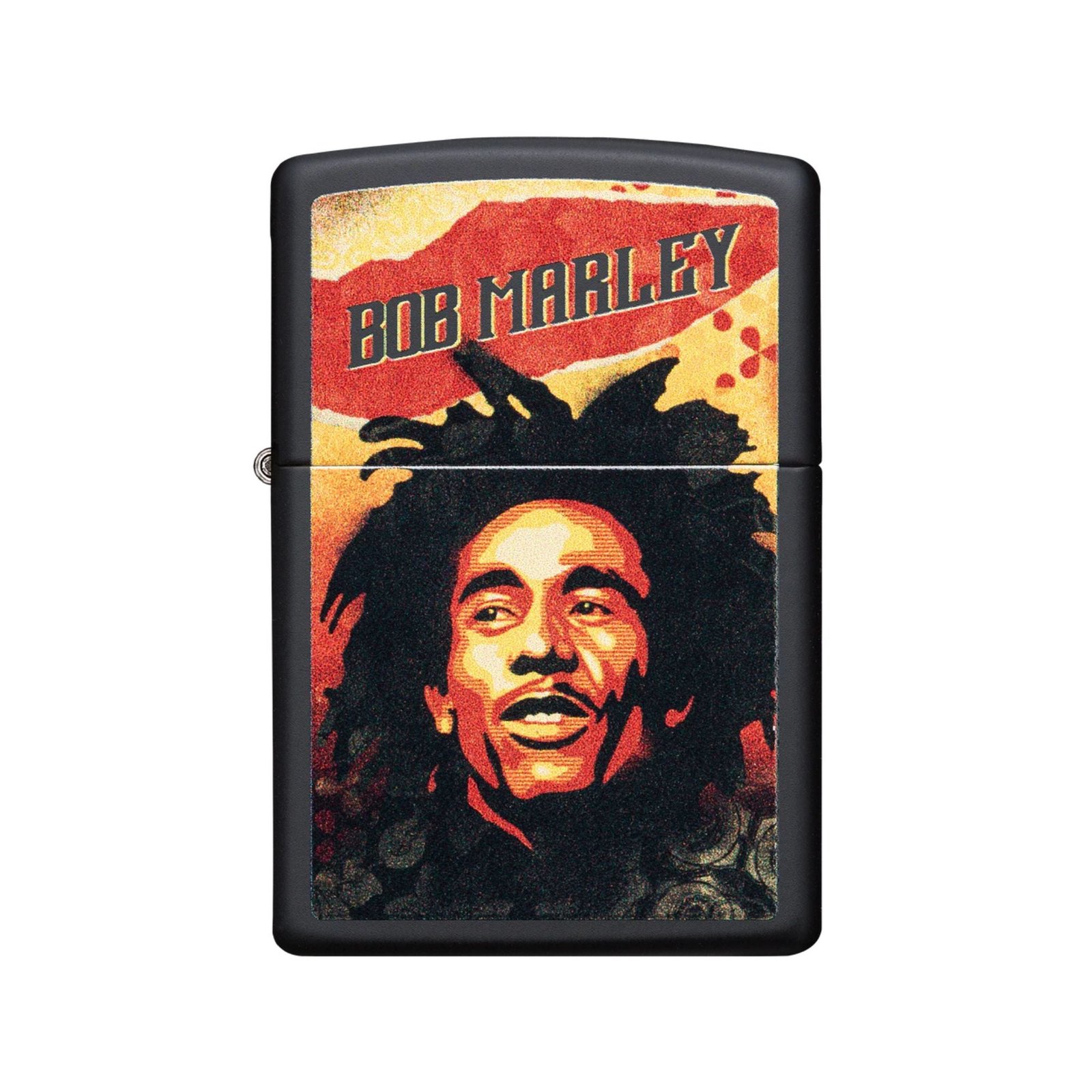 Bob Marley Color Image Black Matte Windproof Lighter