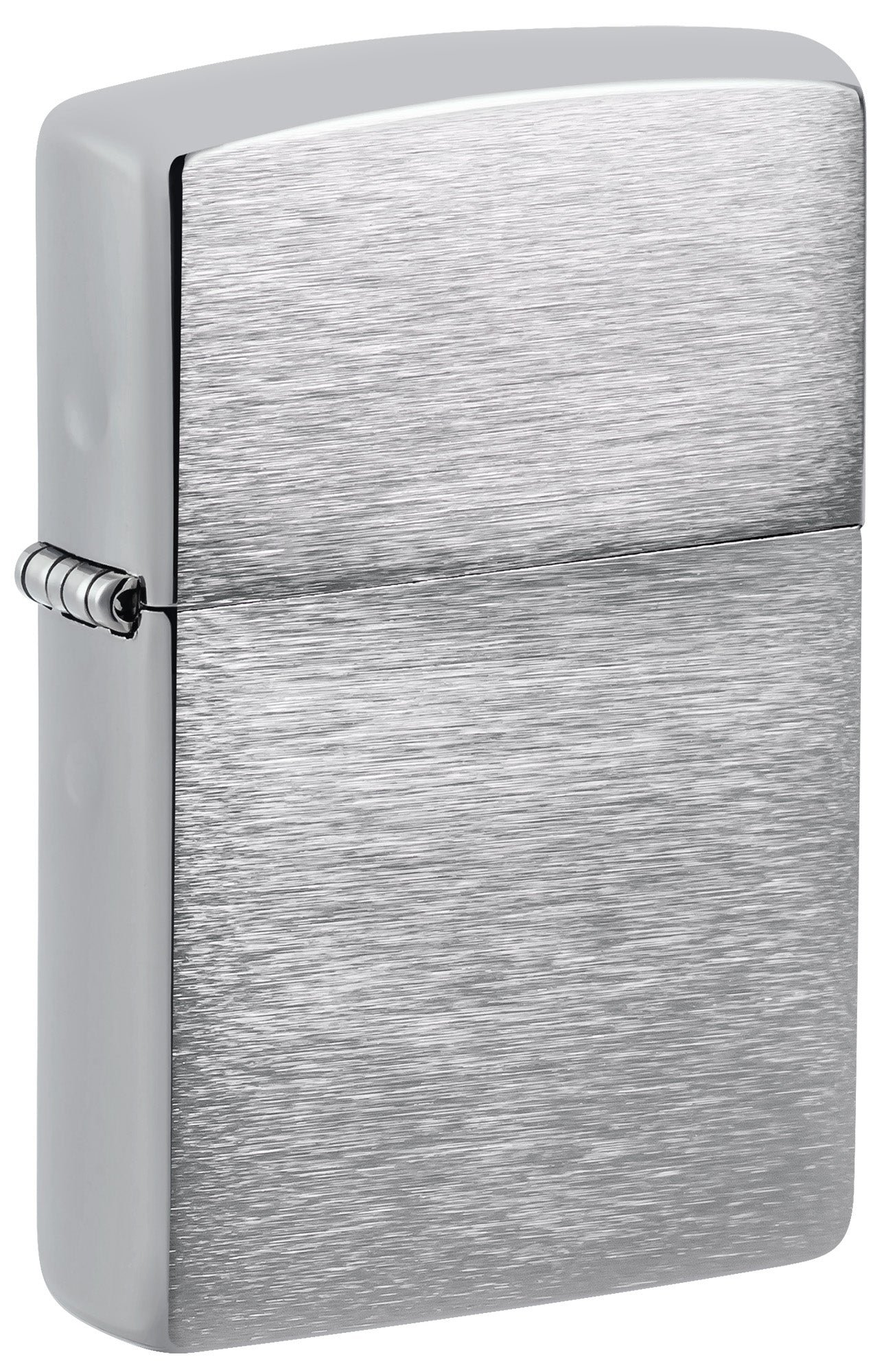 Vintage Brushed Chrome Without Slashes Windproof Lighter