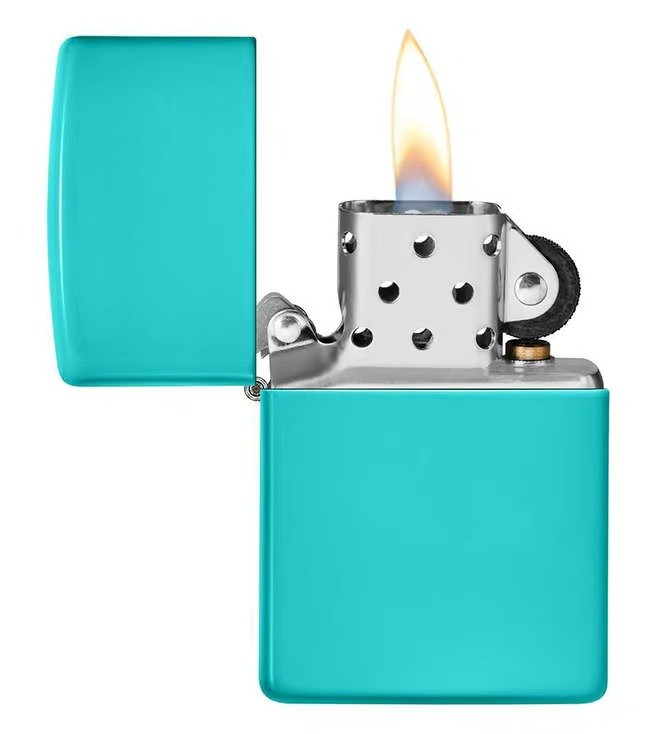 Classic Flat Turquoise Windproof Lighter