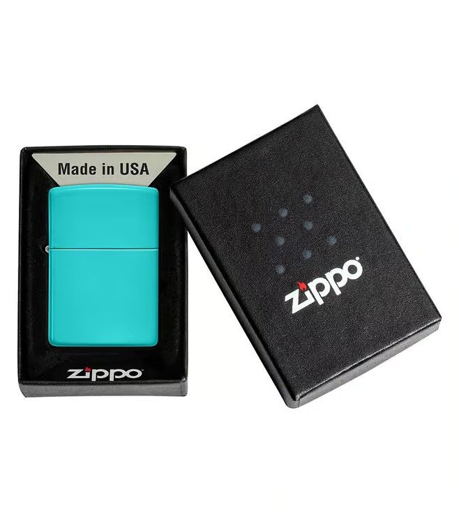 Classic Flat Turquoise Windproof Lighter