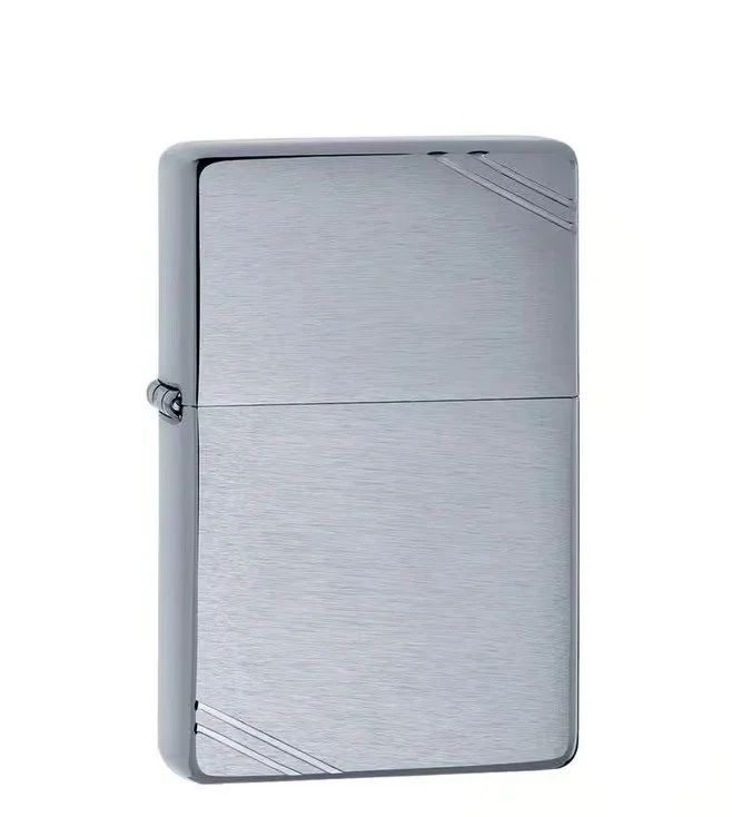 Classic Street Chrome with Slashes Windproof Lighter