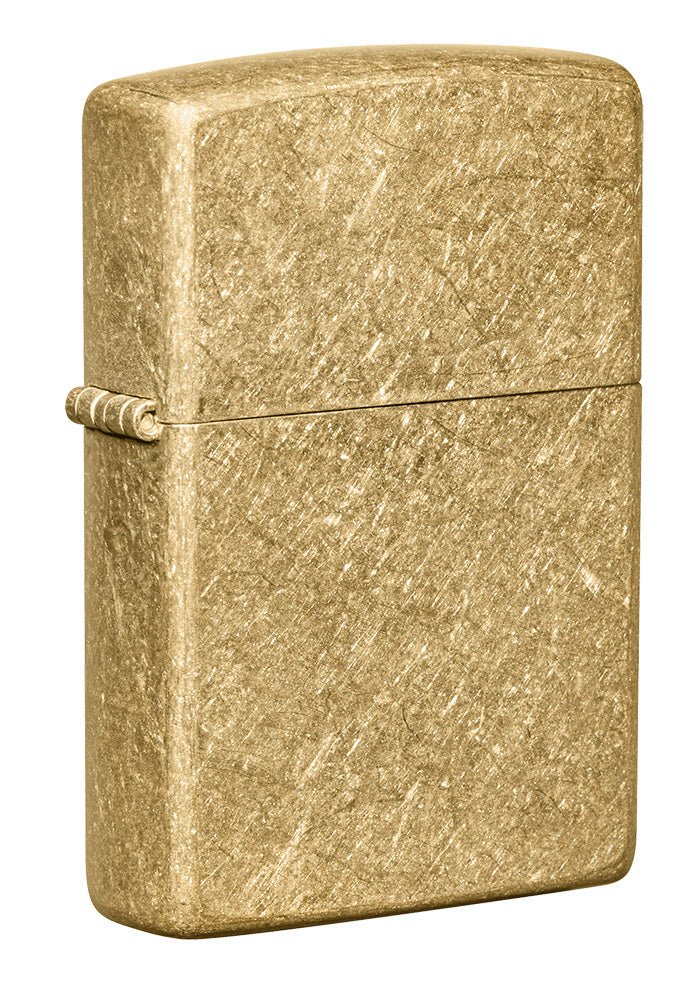 Classic Tumbled Brass Windproof Lighter