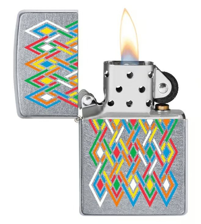 Luxury Diamond / Multi-Color Diamond Pattern Windproof Lighter
