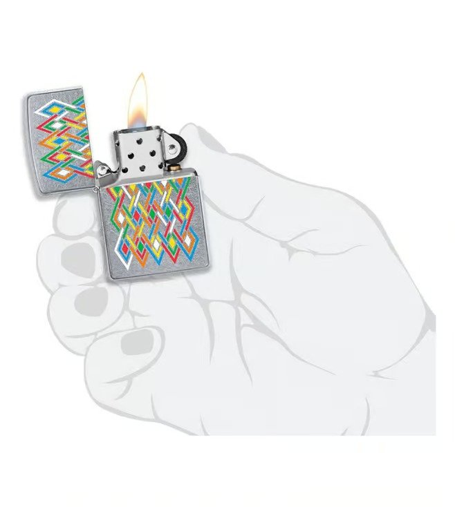 Luxury Diamond / Multi-Color Diamond Pattern Windproof Lighter