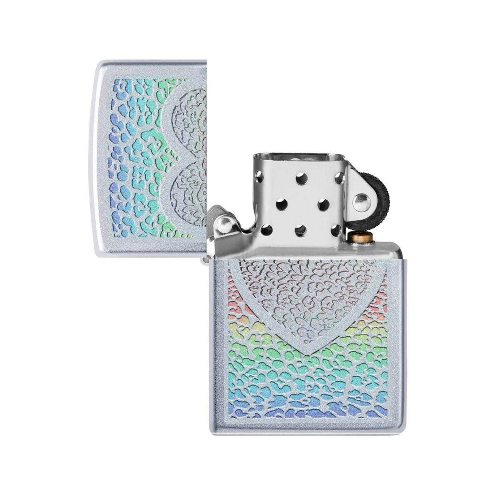 Heart Design Iron Stone Windproof Lighter