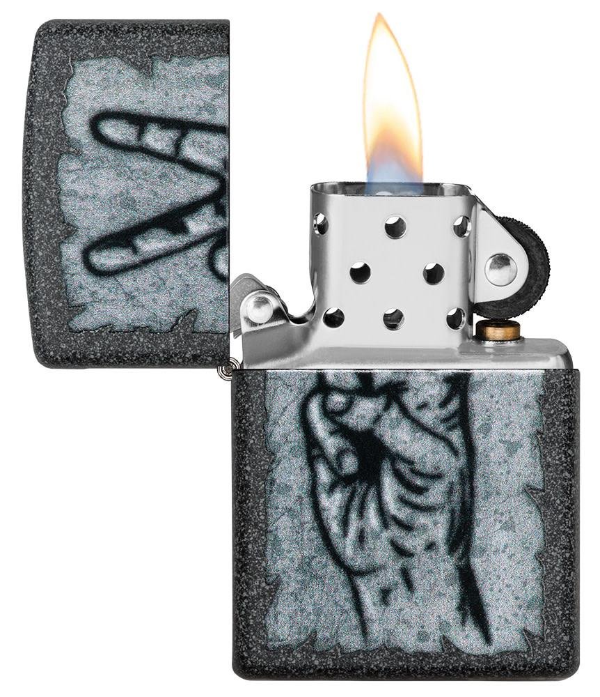 Graffiti Peace Design Iron Stone Windproof Lighter