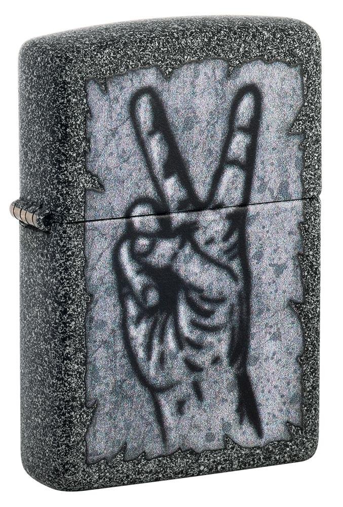 Graffiti Peace Design Iron Stone Windproof Lighter