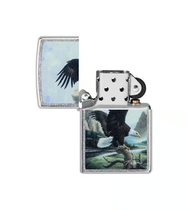 Linda Picken Wildlife Design Black Matte Windproof Lighter