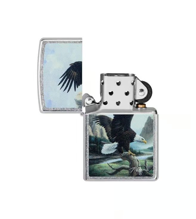 Linda Picken Wildlife Design Black Matte Windproof Lighter