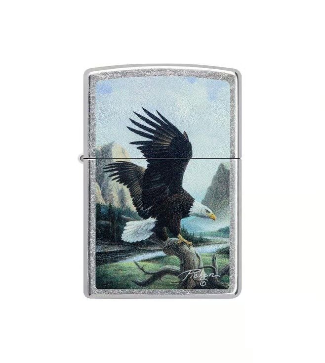 Linda Picken Wildlife Design Black Matte Windproof Lighter