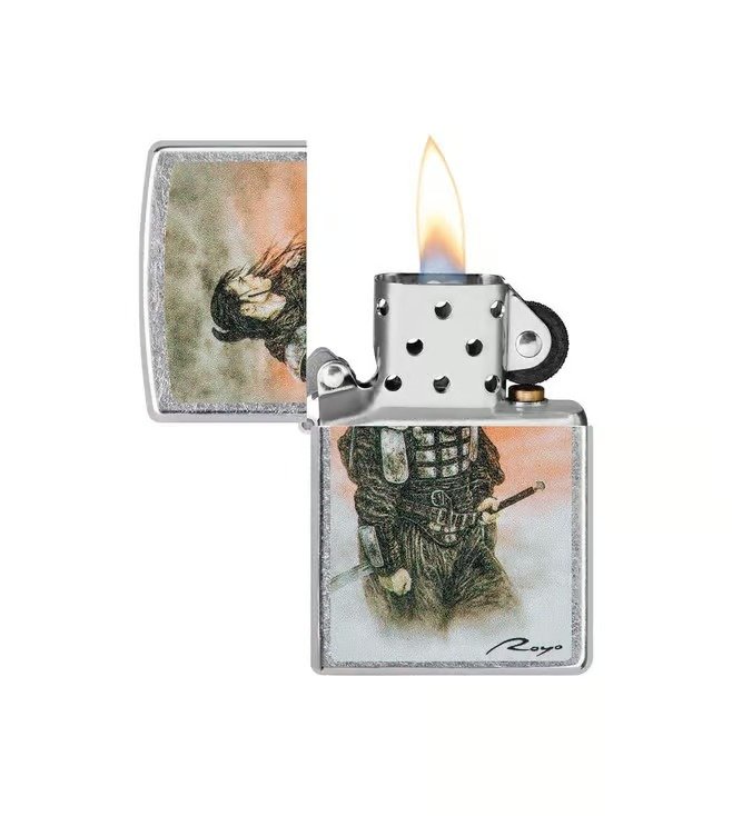 Luis Royo Design Street Chrome Windproof Lighter (Touch of Ice / Samurai / Spirit / Warrior)
