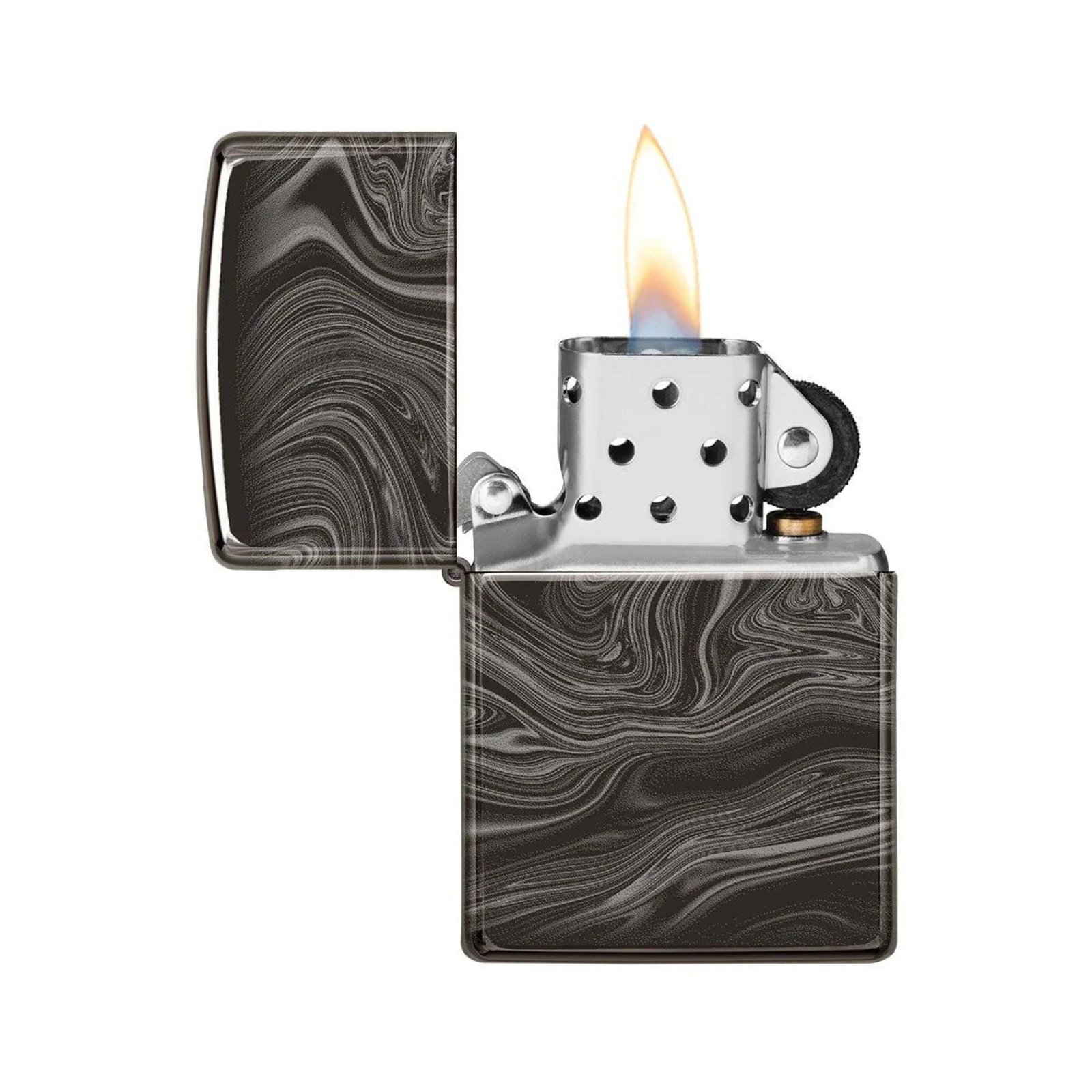 Marble Pattern Design Iron Stone Windproof Lighter