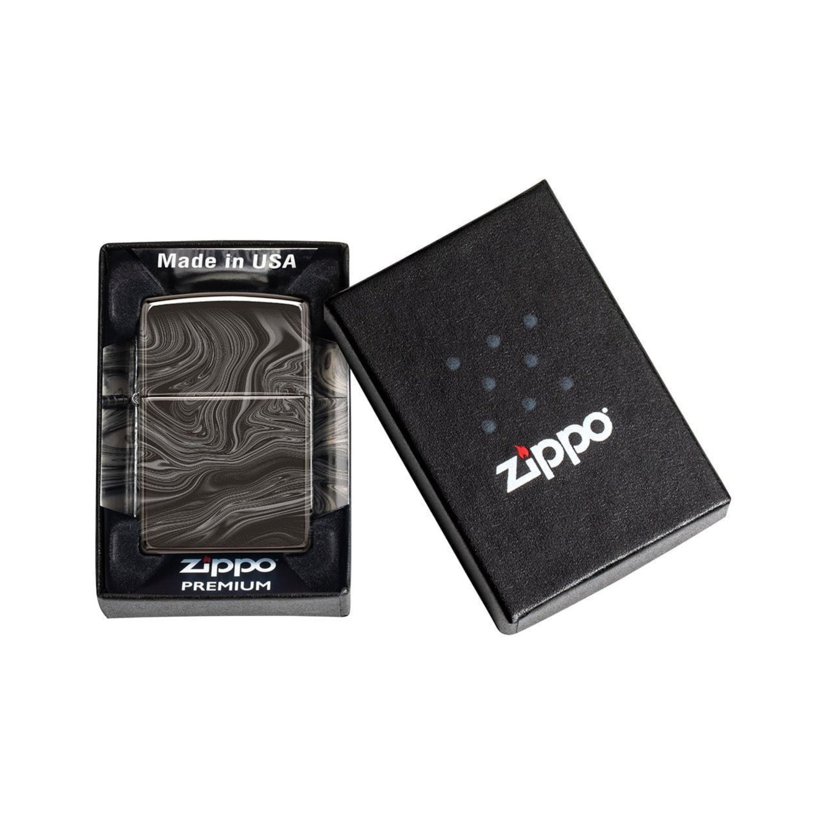 Marble Pattern Design Iron Stone Windproof Lighter