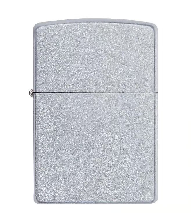 Zippo Design Satin Chrome Windproof Lighter