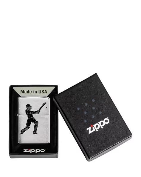 Cricket Player Design Windproof Pocket Lighter (India regional)