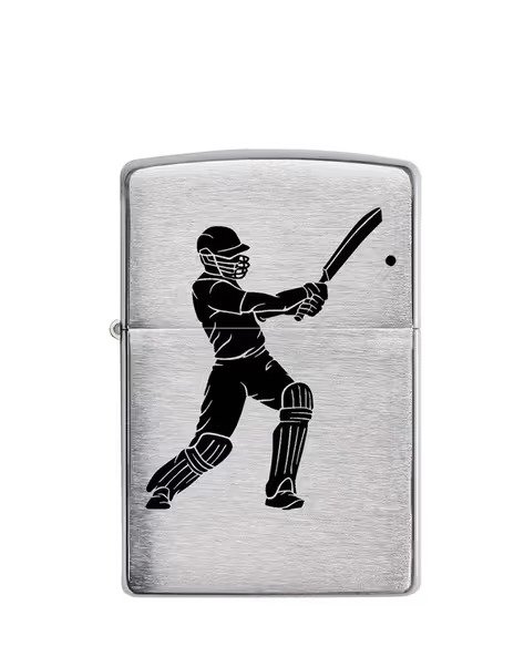 Cricket Player Design Windproof Pocket Lighter (India regional)