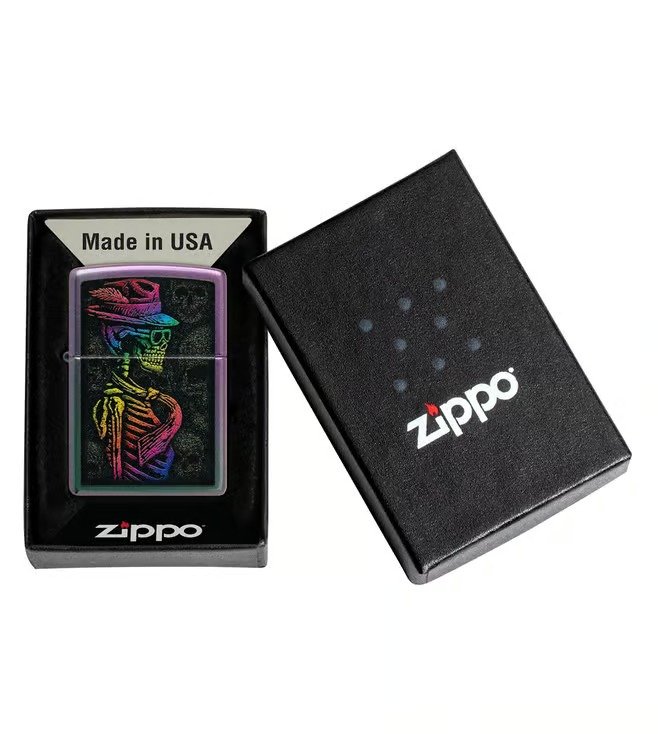 Skull Design Windproof Lighter (Black Matte or Iron Stone)