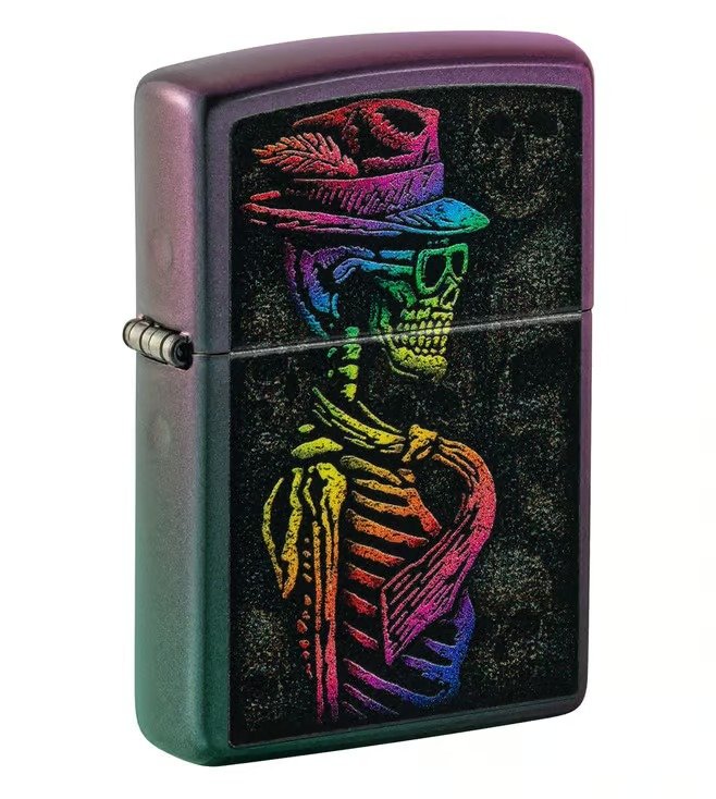 Skull Design Windproof Lighter (Black Matte or Iron Stone)