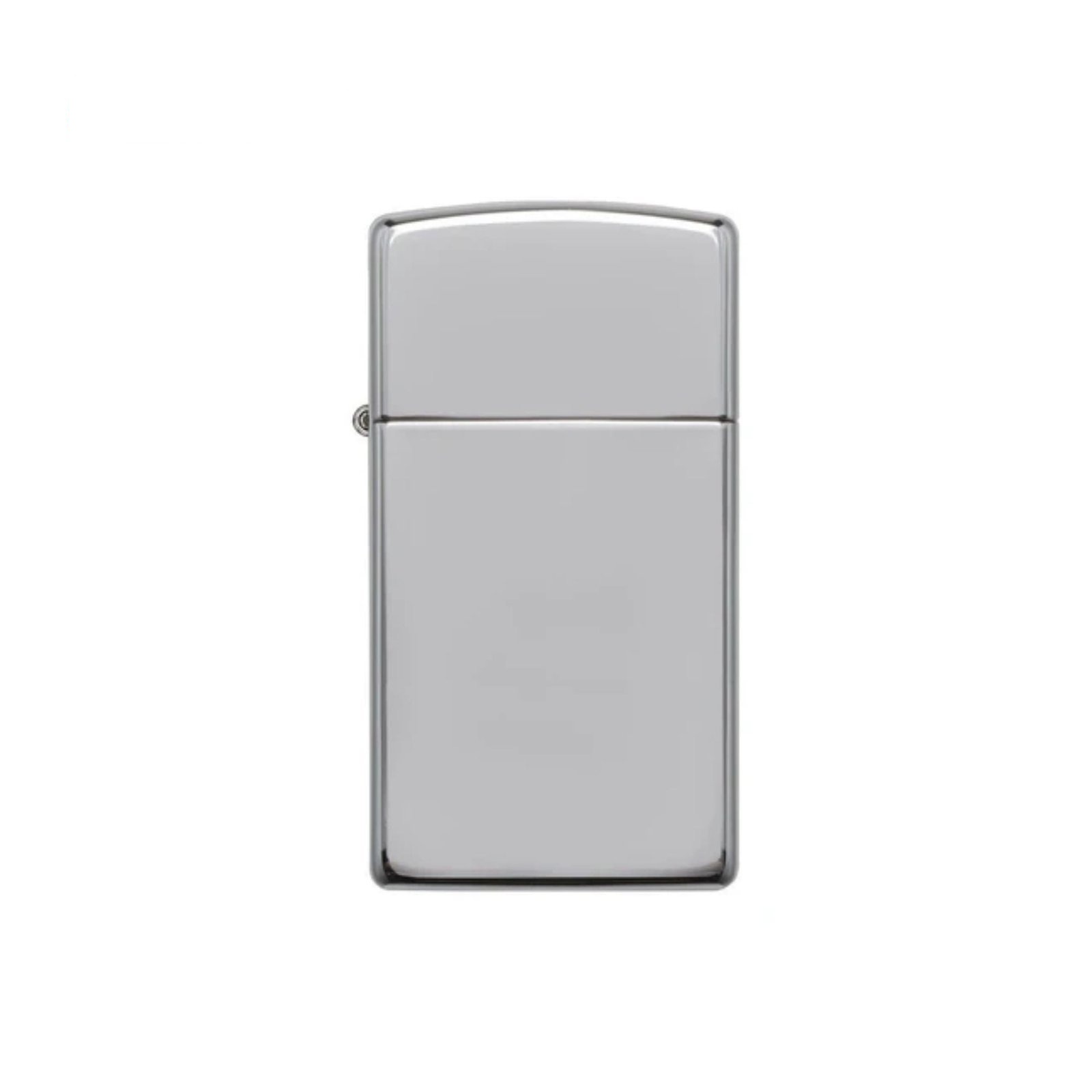 Slim High Polish Chrome Windproof Lighter