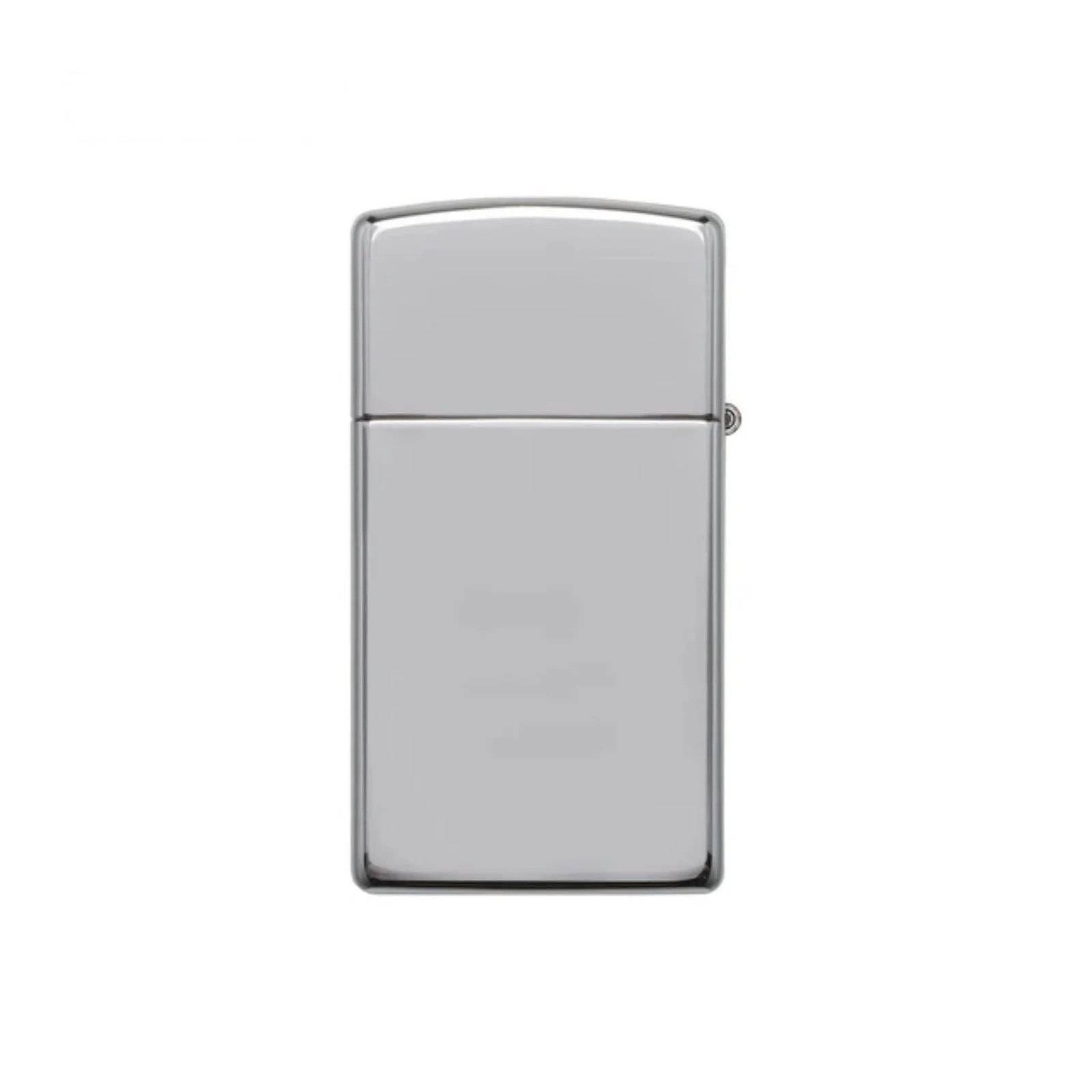 Slim High Polish Chrome Windproof Lighter
