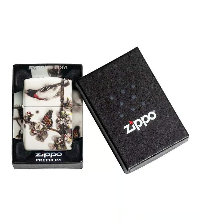 Spazuk Design Windproof Lighter (Bird Holding a Rose / Hummingbirds / About to Blow)