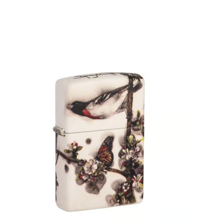 Spazuk Design Windproof Lighter (Bird Holding a Rose / Hummingbirds / About to Blow)