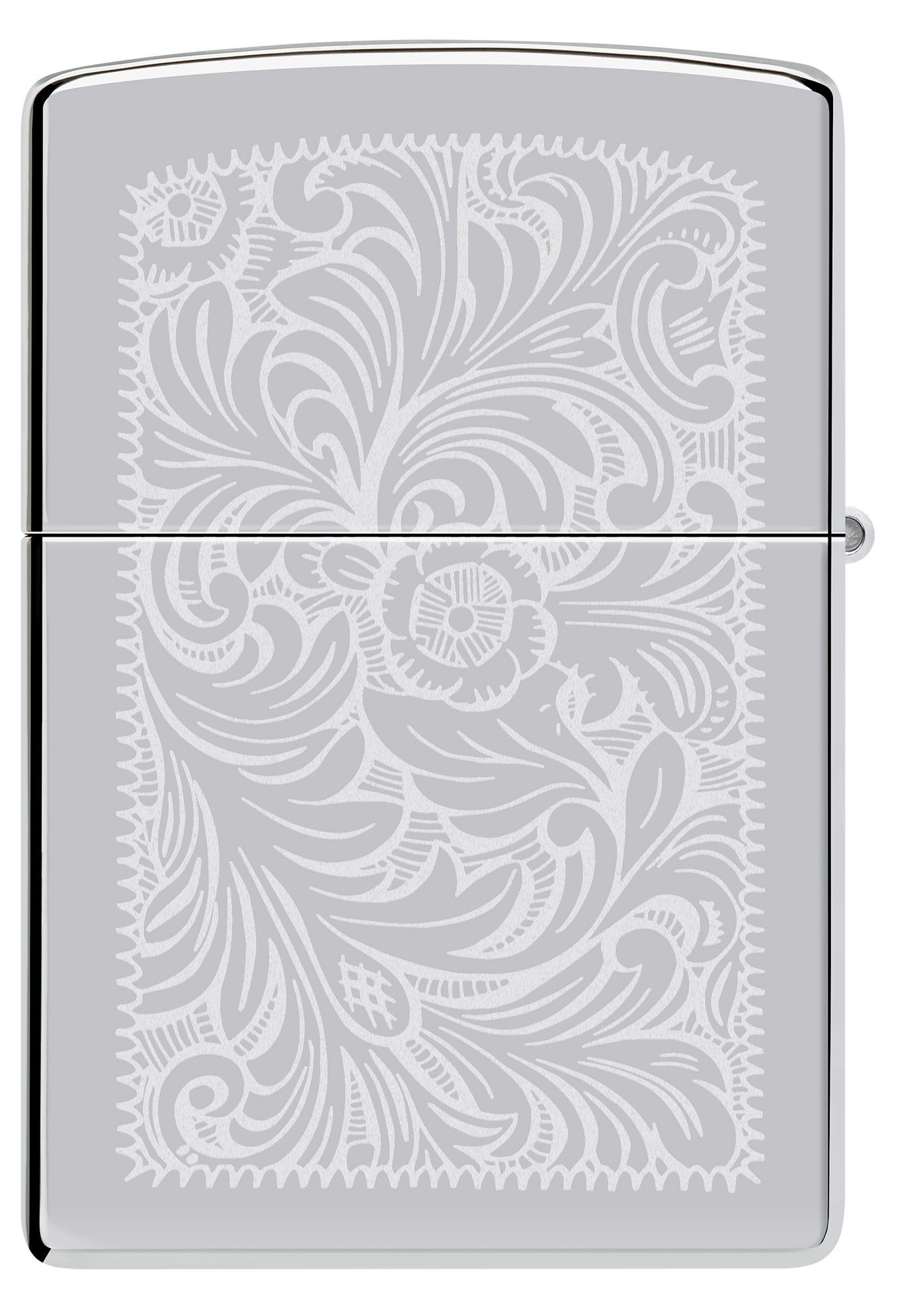 High Polish Chrome Venetian Windproof Lighter