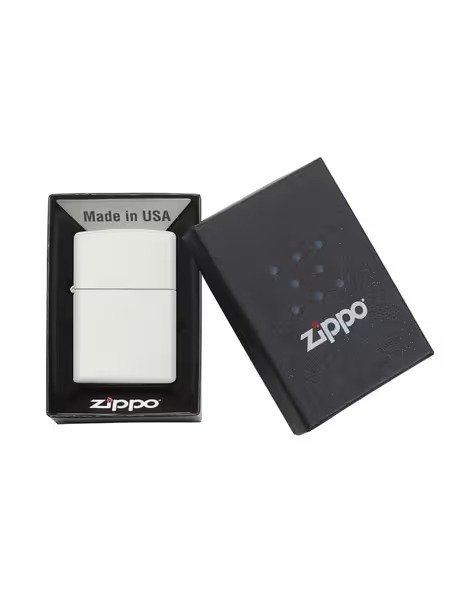 Zippo Design Color Image White Matte Windproof Lighter