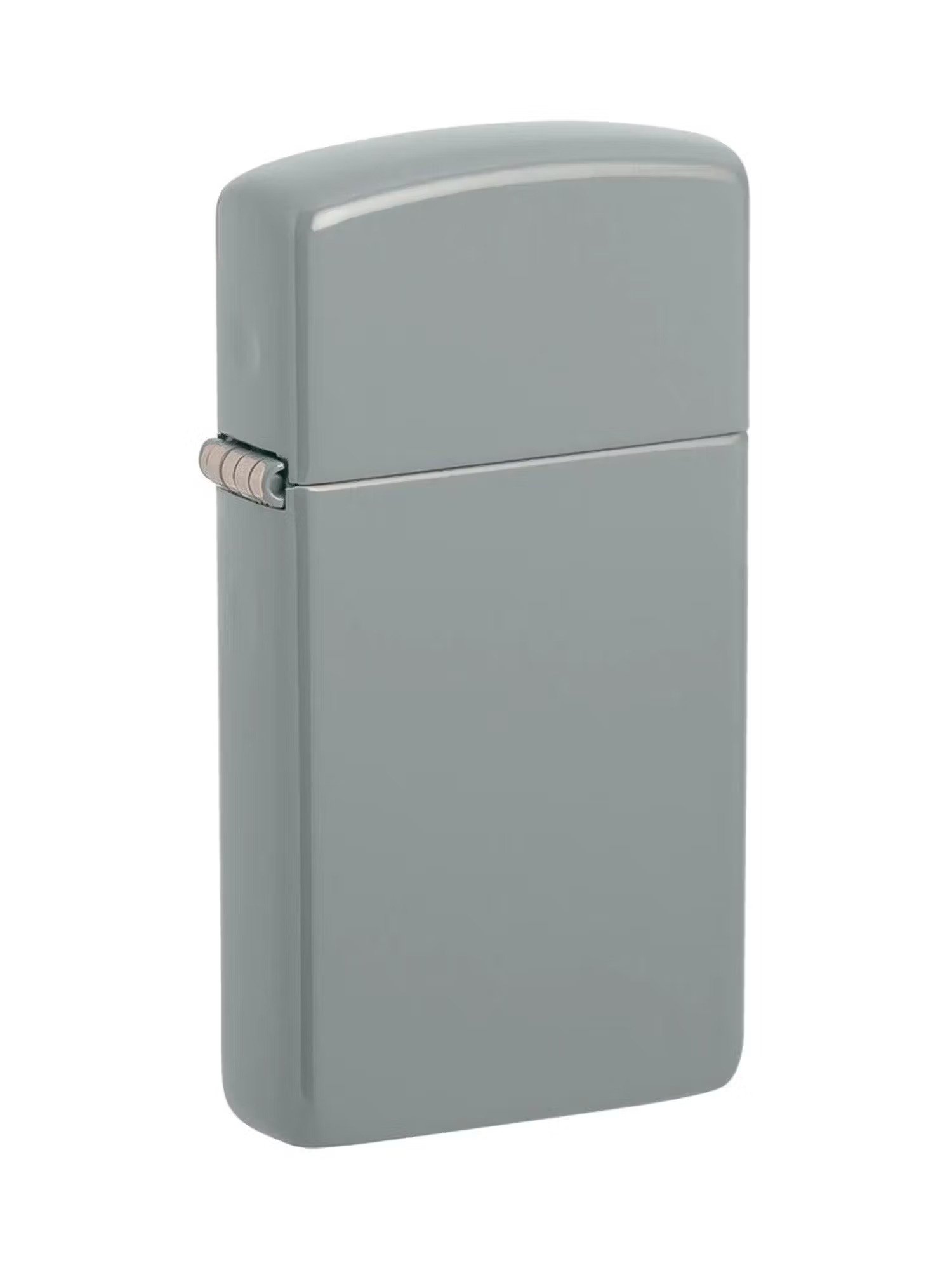 Slim Flat Grey Zippo Logo Windproof Lighter