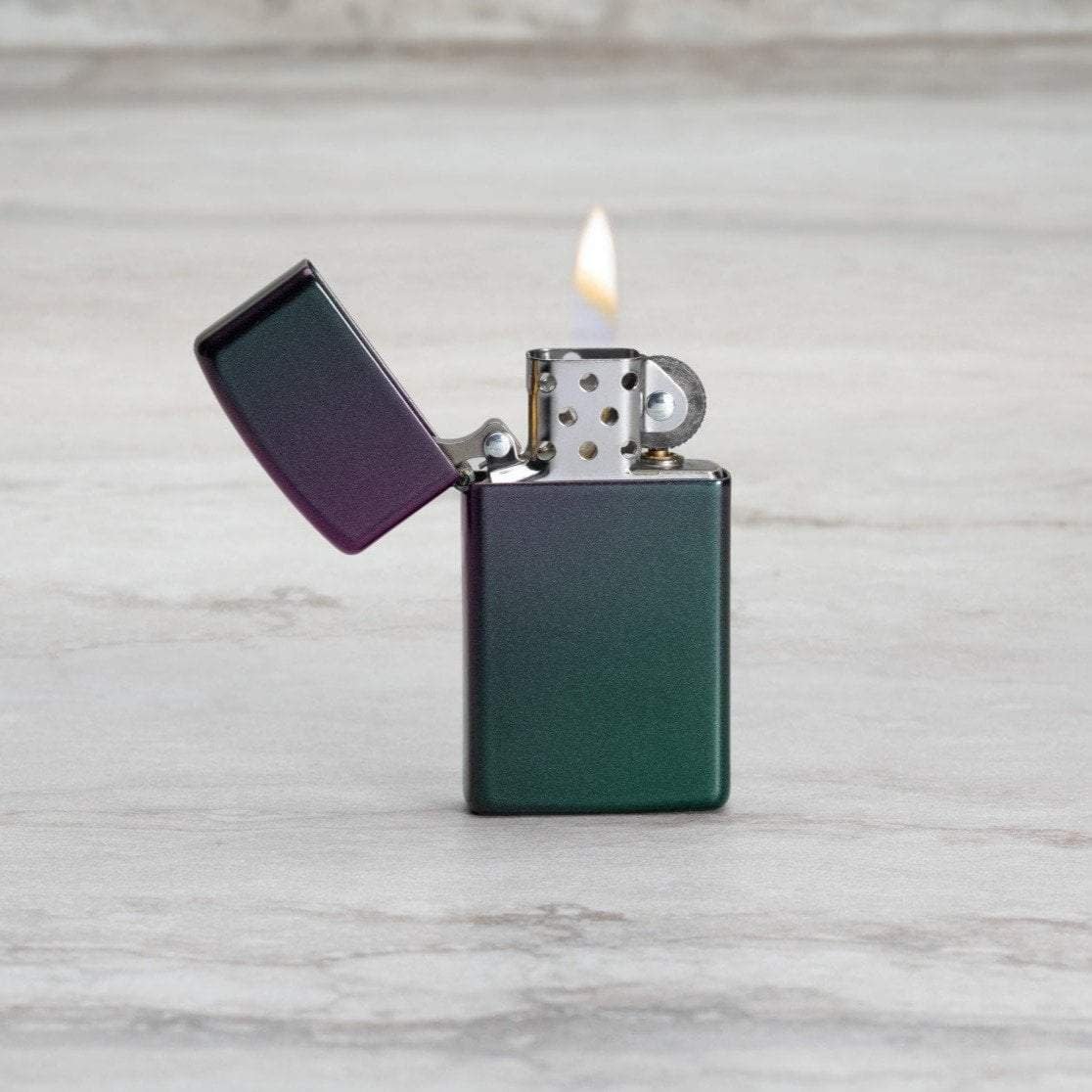 Slim Iridescent Windproof Lighter