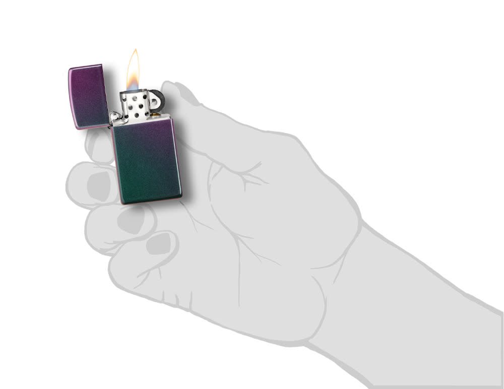 Slim Iridescent Windproof Lighter