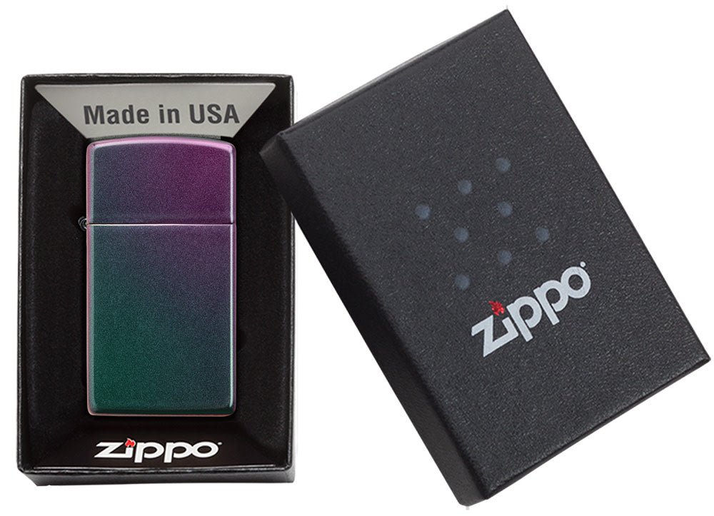 Slim Iridescent Windproof Lighter