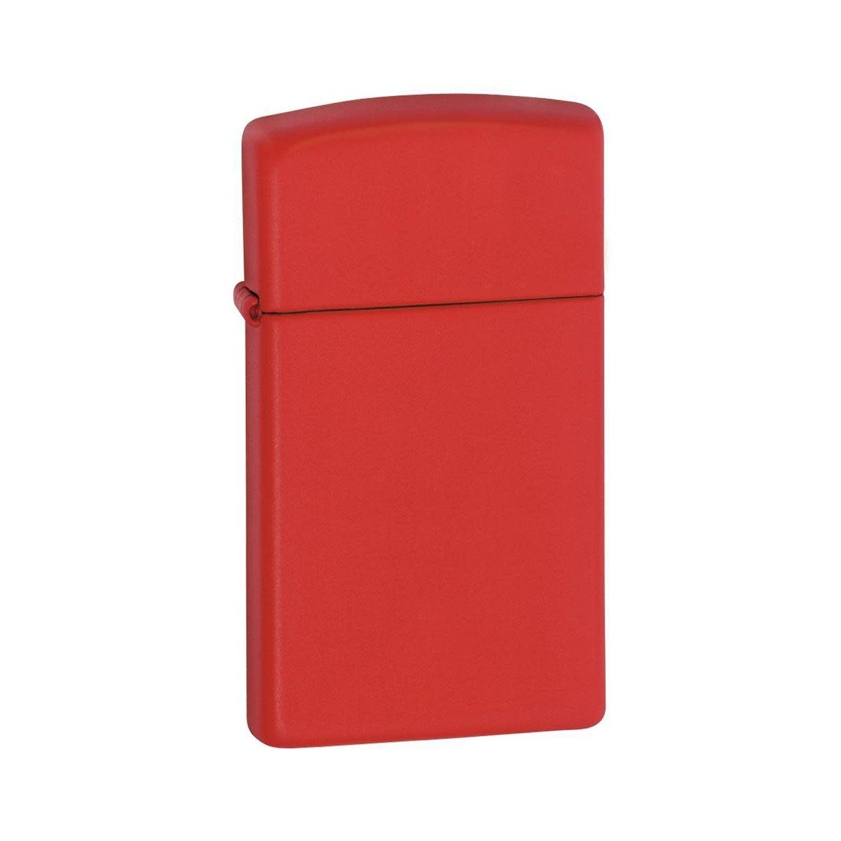 Slim Red Matte Windproof Lighter
