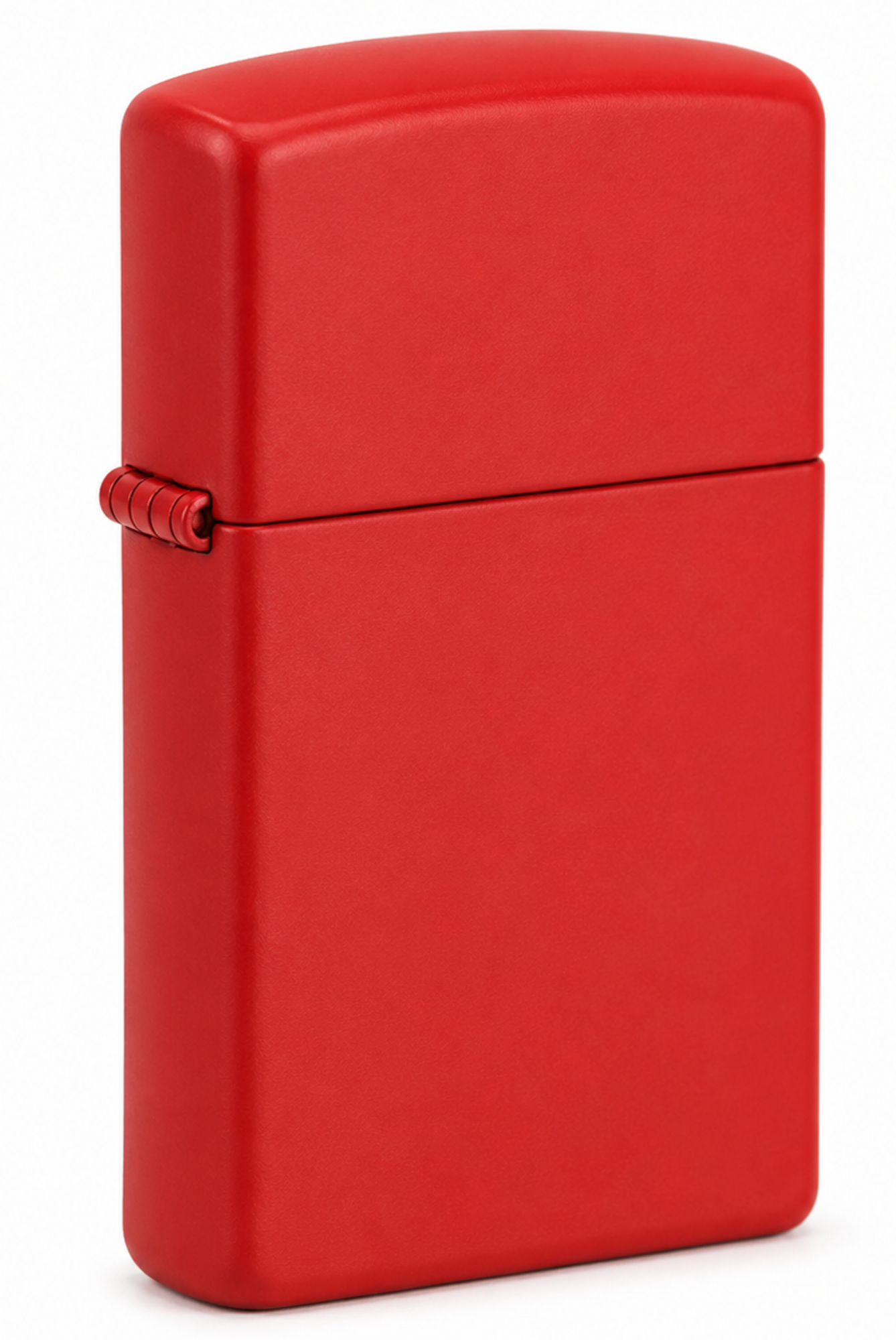 Slim Red Matte Windproof Lighter